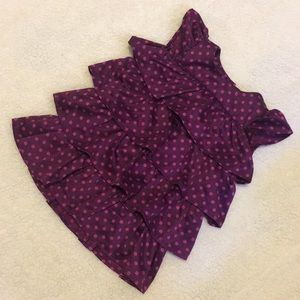 Adorable pink and purple ruffle dress